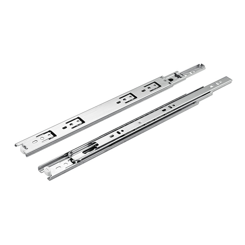 35mm Wide Three-Section Ball Bearing Slide Rail - 14-Inch White (1.0*1.0*1.0mm Thick)